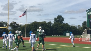 Fayetteville-Manlius struck first in its eventual loss, with Jack Nucerino taking a short pass 30 yards for a score.