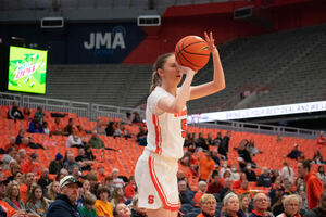 In SU's win over Boston College, Georgia Woolley notched 18 points in the first half while Fair hit 2,500 collegiate points.