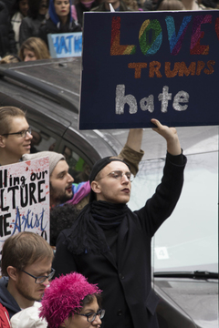 The Women's March was organized in response to Donald Trump, his proposed policies and his comments toward women.