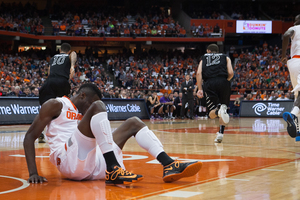 Jerami Grant left the game in the second half with a left ankle sprain. He said he'll be ready to go against Villanova on Dec. 28.