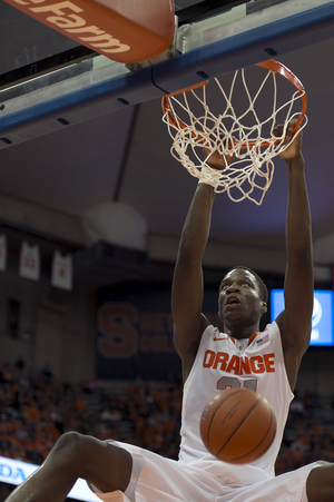 Tyler Roberson helped lead Syracuse to a 71-69 win on Sunday, but SU head coach Jim Boeheim still highlighted areas the sophomore needed to work on. 