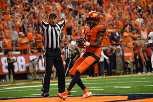 Amba Etta-Tawo has been a bright spot over two games for the Orange thus far. 