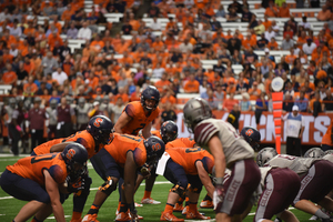 Syracuse sophomore quarterback Eric Dungey had a career day in SU's 33-7 win over Colgate on Friday.