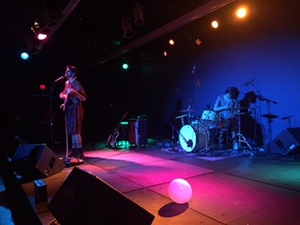 New York based queer punk duo PWR BTTM played the WERW launch party Thursday.