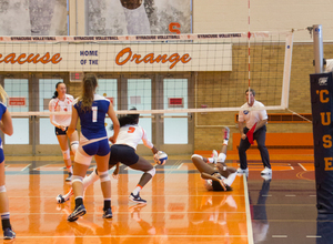 Syracuse picked up its first win on Saturday against Siena, but was then outmatched by Penn State a few hours later.