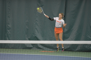 Gabriela Knutson and Syracuse are now ranked 27th in the country, one spot higher than it was a week ago. 