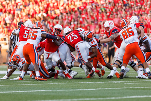 Liberty had -4 rushing yards against the Orange. 