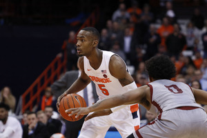 On Wednesday night, Jalen Carey lost his spot as Syracuse's starting point guard, head coach Jim Boeheim said after the game. 