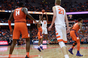 Clemson allows 44.4% of its opponents' points to come from behind the 3-point arc.