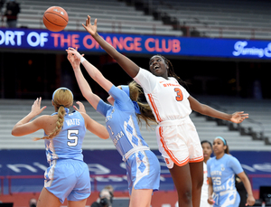 Four SU players over six-foot combined for 45 rebounds.