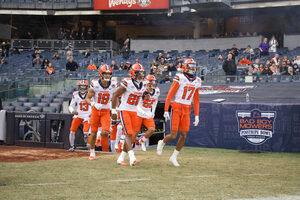 After playing there in the Bad Boy Mowers Pinstripe Bowl in December, Syracuse's 2023 schedule includes another game at Yankee Stadium.