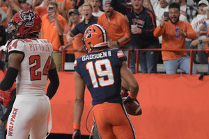 Last season, Oronde Gadsden II caught 61 passes for 969 yards. With star running back Sean Tucker heading to the NFL Draft, Gadsden will be the focal point for SU's offense this year