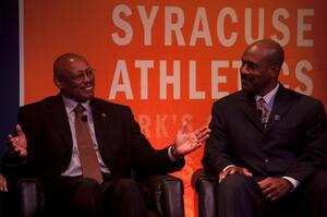 Floyd Little at New-York Historical Society Museum in Manhattan to honor Ernie Davis.