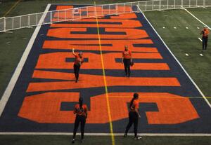 Syracuse won a pair of games last weekend in the Duel at the Dome, the first softball games ever held in the Carrier Dome.