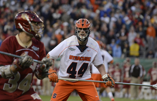 Matt Harris waits for Eric Adamson to dodge from the right alley.