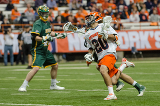 Nick Weston scored a goal against Siena's porous defense. 